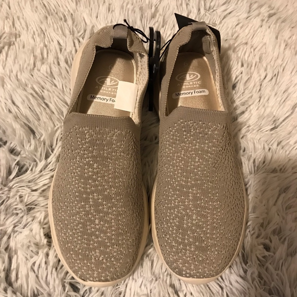 Athletic Works Memory Foam Slip on Sneakers